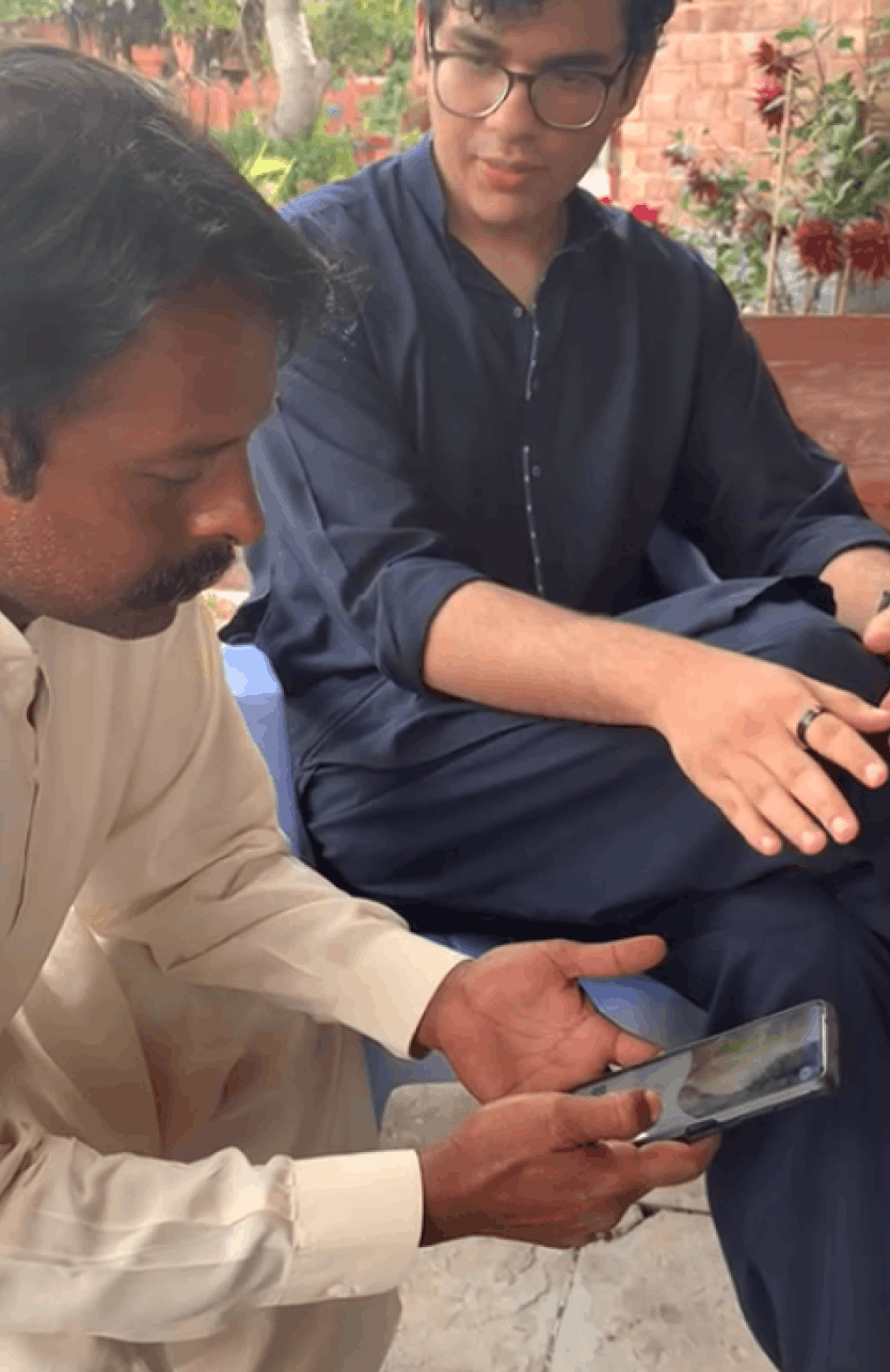 Qualitative interview with a farmer in rural Punjab